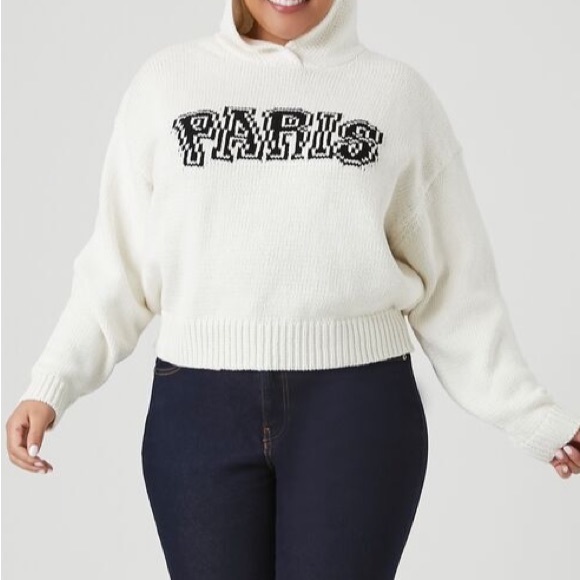 BRAND NEW Paris Hooded Knit Sweater SZ 1X - Picture 3 of 5